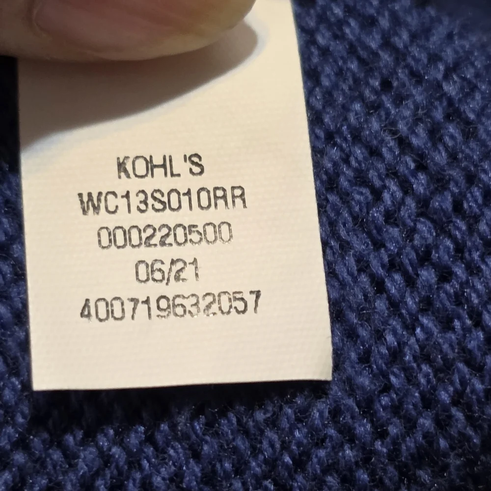 Croft & Barrow Fair Isle Sweater Blue Size XL - Picture 12 of 12